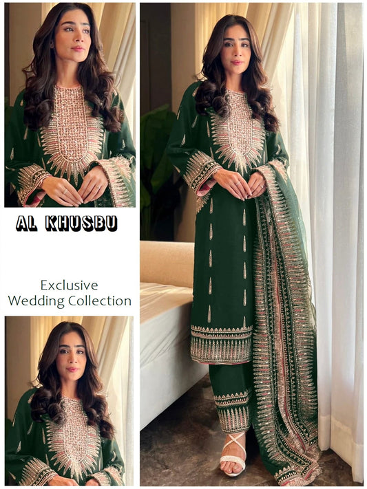 Al Khusbu Pakistani Designer Classic Luxury Wedding & Party Wear Suit