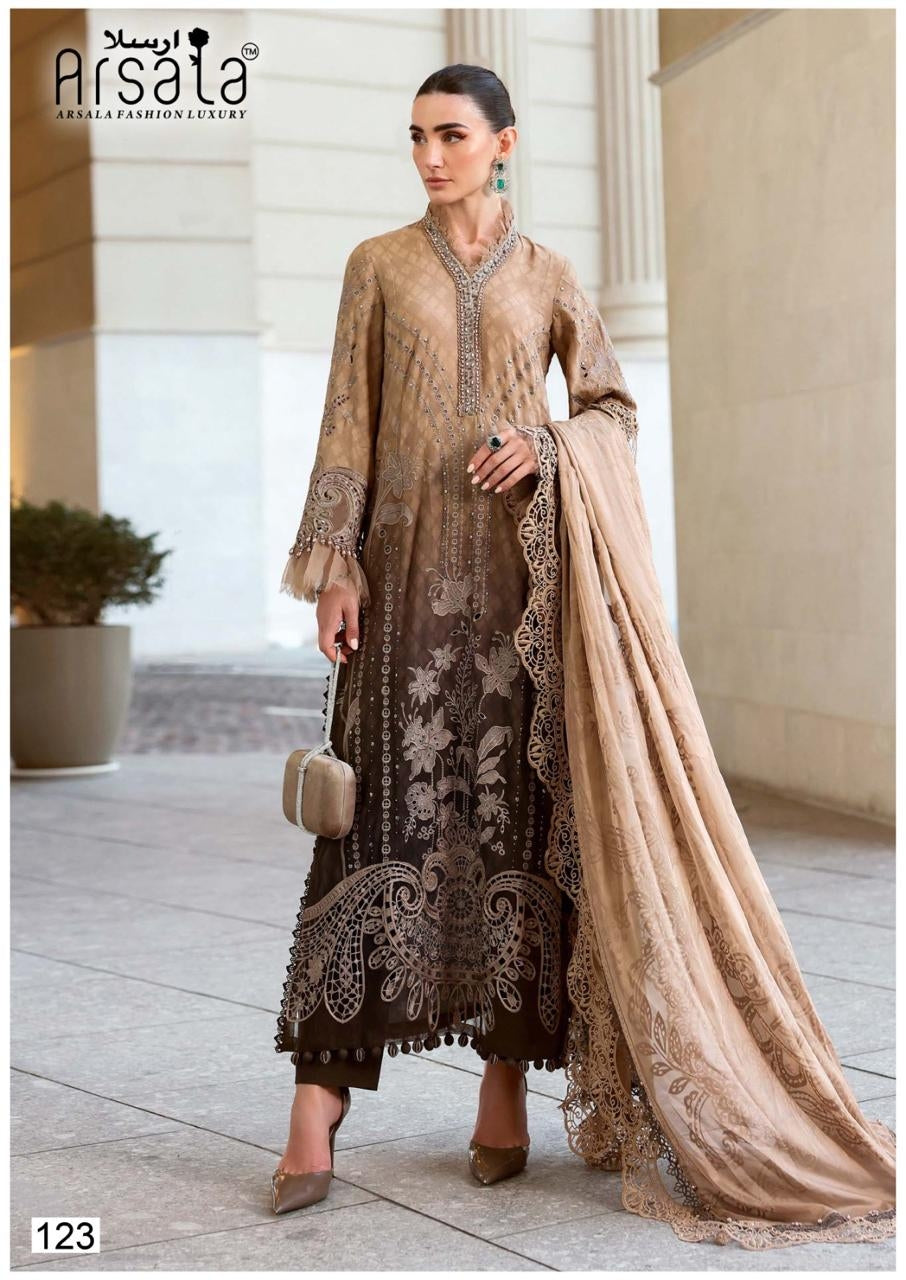 Arsala Pakistani Designer Hit Pure Cotton Printed Shalwar Suit