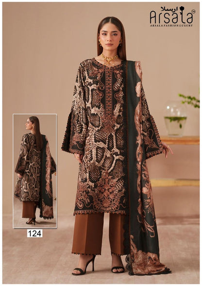 Arsala Pakistani Designer Hit Pure Cotton Printed Shalwar Suit