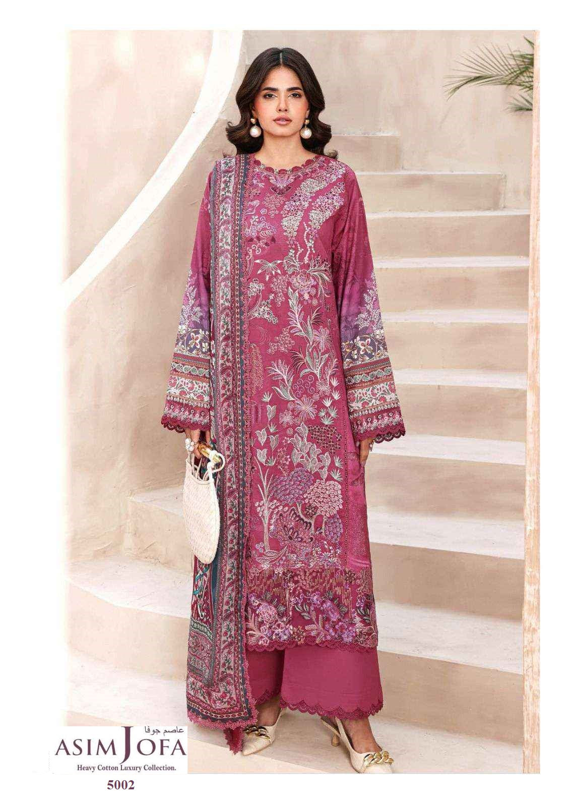 Asim Jofa Pakistani Designer Pure Cotton Printed Shalwar Suit