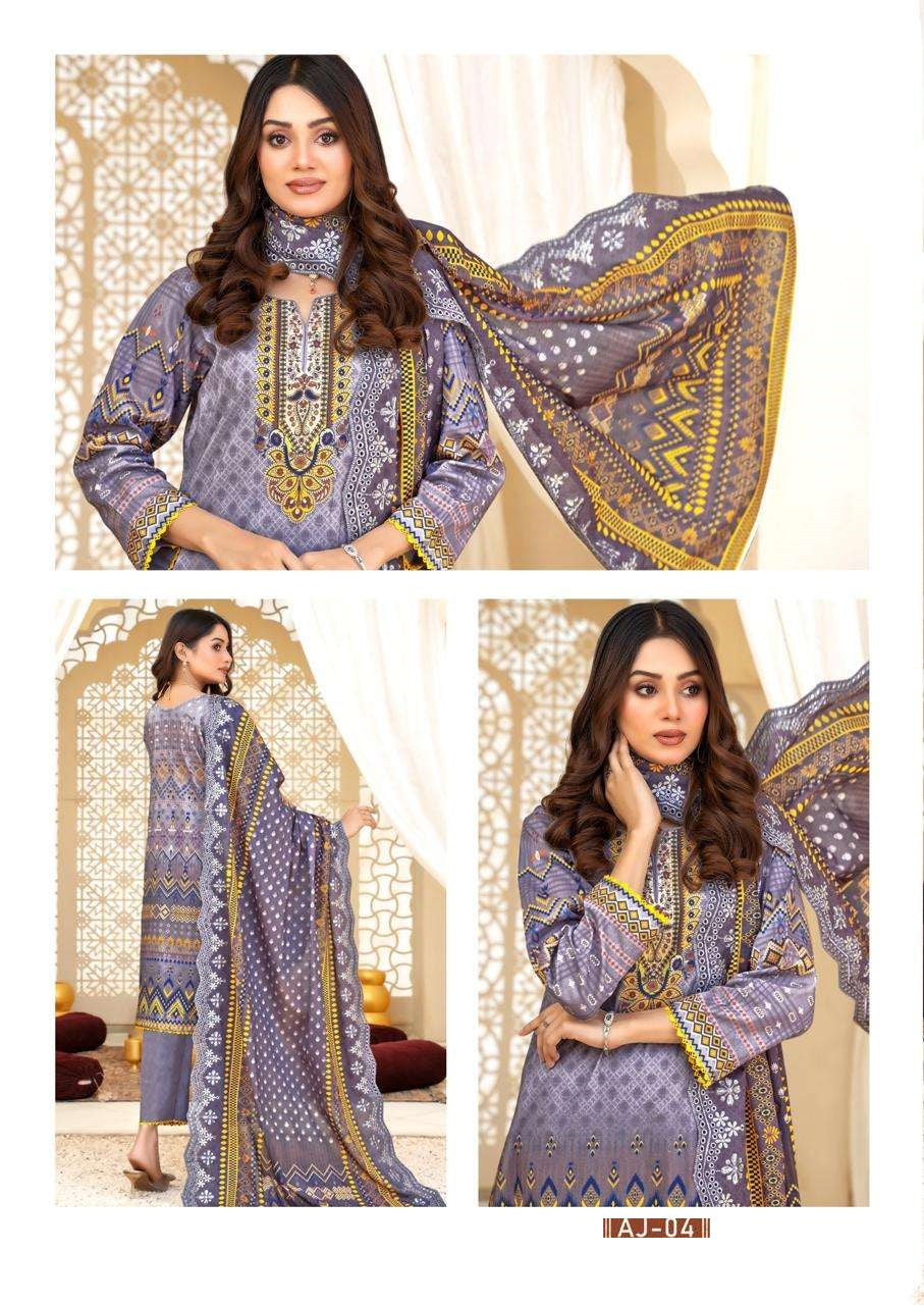 Gul Ahmed Pakistani Designer Pure Rayon Cotton Printed Suit