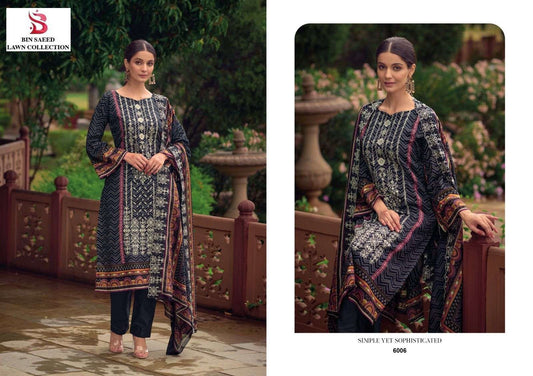 Bin Saeed Luxury Pakistani Designer Embroidered Lawn Suit