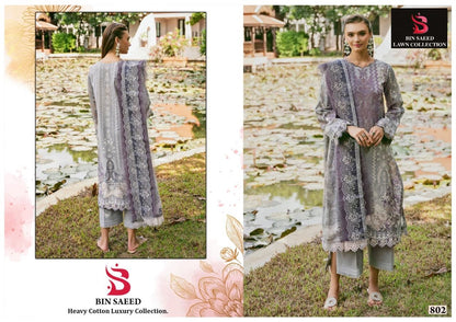 Bin Saeed Pakistani Designer Hit Printed Lawn Cotton Suit