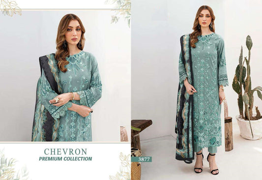 Chevron Pakistani Designer Pure Lawn Embroidered Lawn Suit