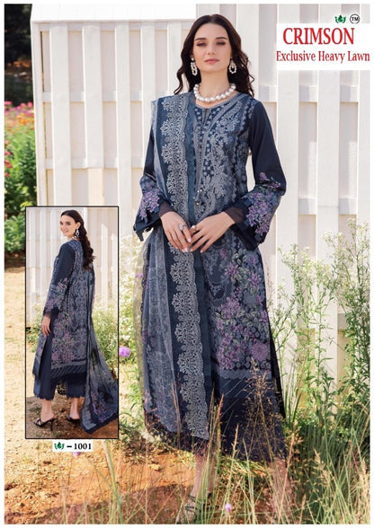 Crimson Pakistani Designer Hit Cotton Printed Suit