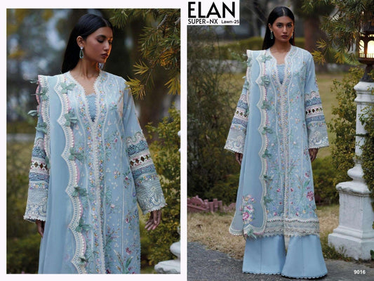 Elan Pakistani Designer Hit Embroidered Lawn Suit