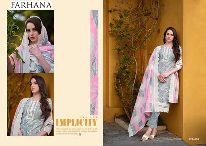 Farhana Pakistani Designer Pure Cotton Printed Shalwar Suit