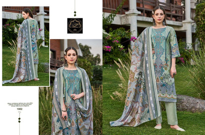 Firdous Exclusive Pakistani Designer Pure Cotton Embroidered Suit
