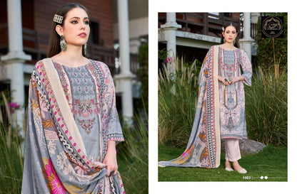 Firdous Exclusive Pakistani Designer Pure Cotton Embroidered Suit