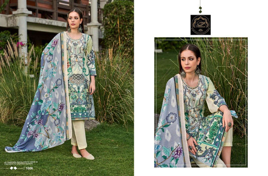 Firdous Exclusive Pakistani Designer Pure Cotton Embroidered Suit