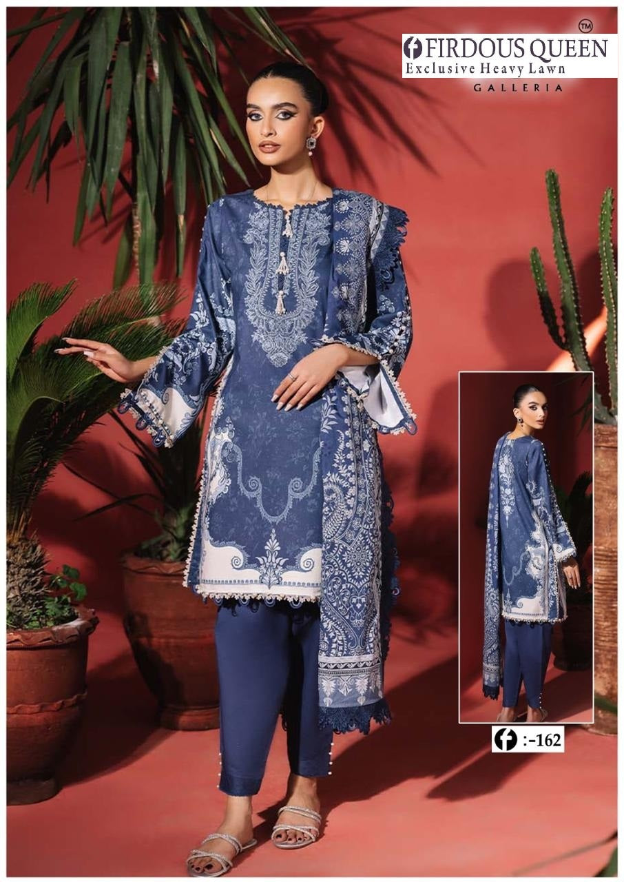 Firdous Pakistani Designer Printed Heavy Lawn Shalwar Suit