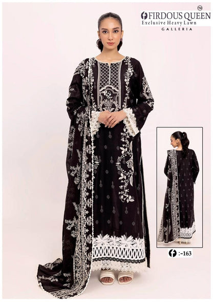 Firdous Pakistani Designer Printed Heavy Lawn Shalwar Suit