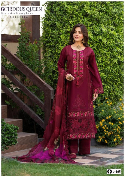 Firdous Pakistani Designer Printed Heavy Lawn Shalwar Suit