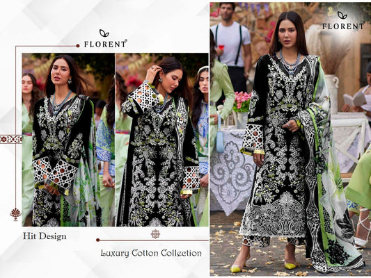 Florent Pakistani Designer Hit Embroidered Lawn Suit