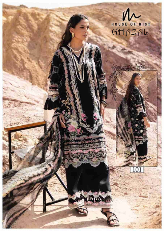 Ghazal Pakistani Designer Pure Cotton Printed Shalwar Suit