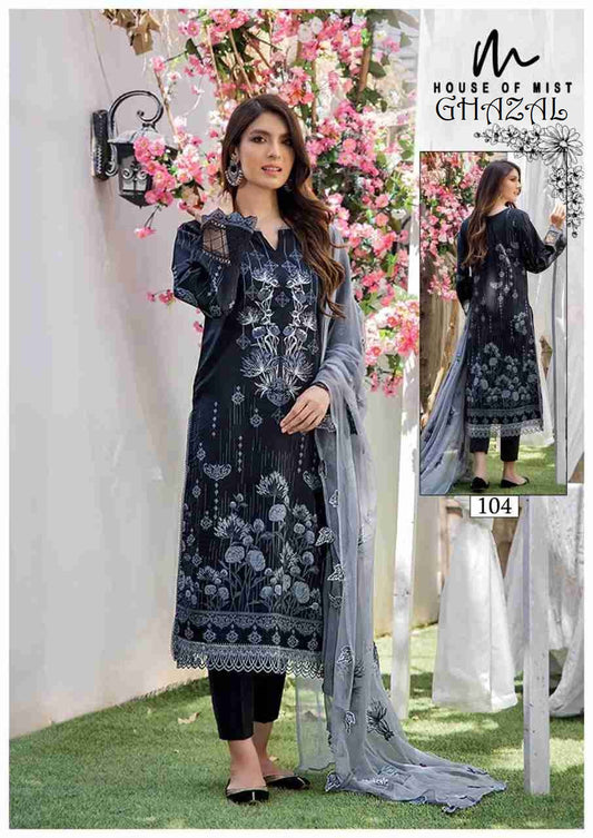 Ghazal Pakistani Designer Pure Cotton Printed Shalwar Suit