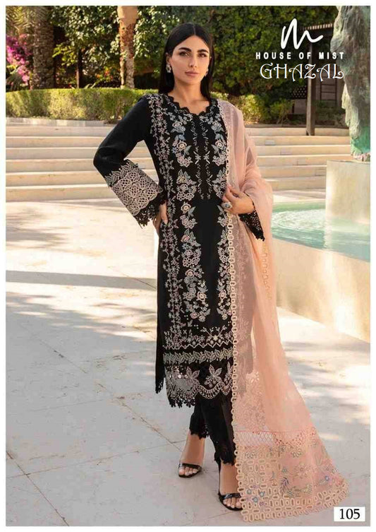 Ghazal Pakistani Designer Pure Cotton Printed Shalwar Suit