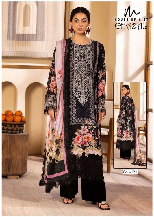 Ghazal Pakistani Designer Pure Cotton Printed Shalwar Suit