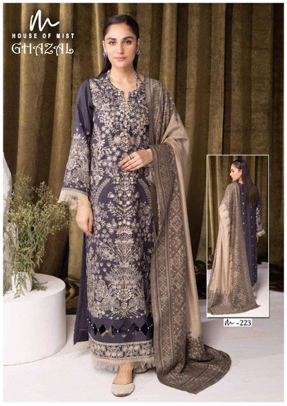Ghazal Pakistani Designer Pure Cotton Printed Shalwar Suit