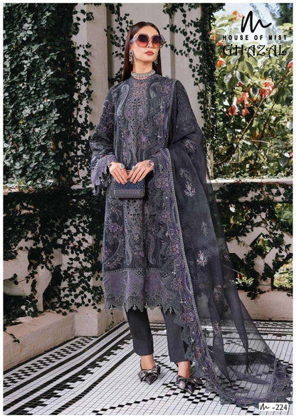 Ghazal Pakistani Designer Pure Cotton Printed Shalwar Suit