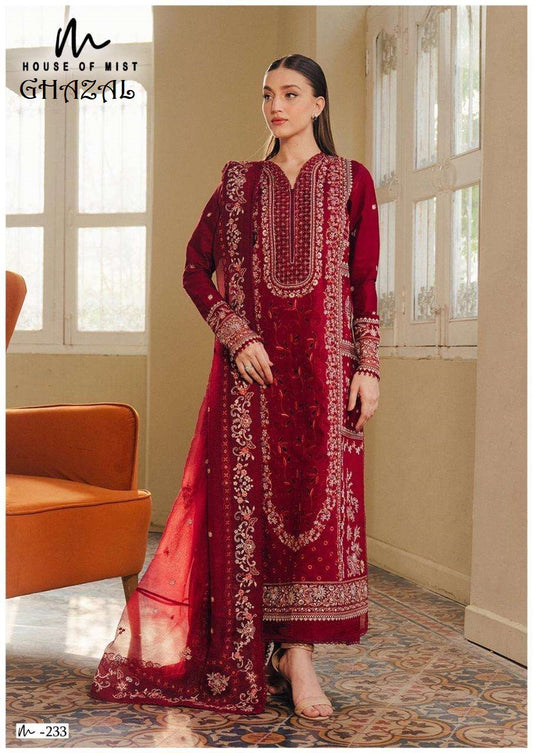 Ghazal Pakistani Designer Pure Cotton Printed Shalwar Suit