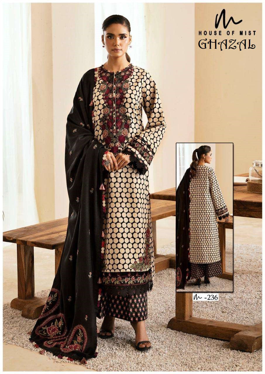 Ghazal Pakistani Designer Pure Cotton Printed Shalwar Suit