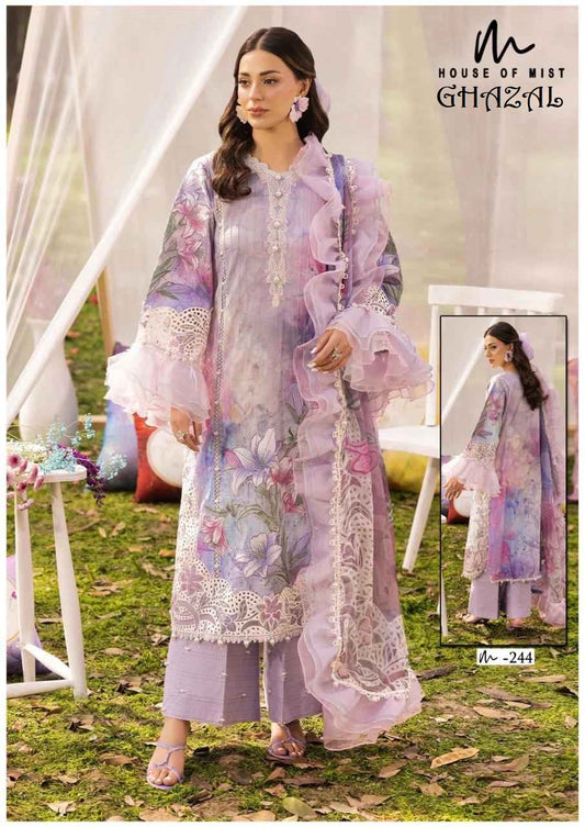 Ghazal Pakistani Designer Pure Cotton Printed Shalwar Suit
