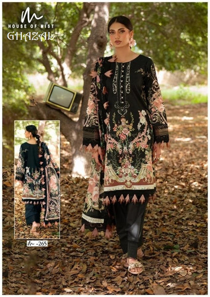 Ghazal Pakistani Designer Pure Cotton Printed Shalwar Suit
