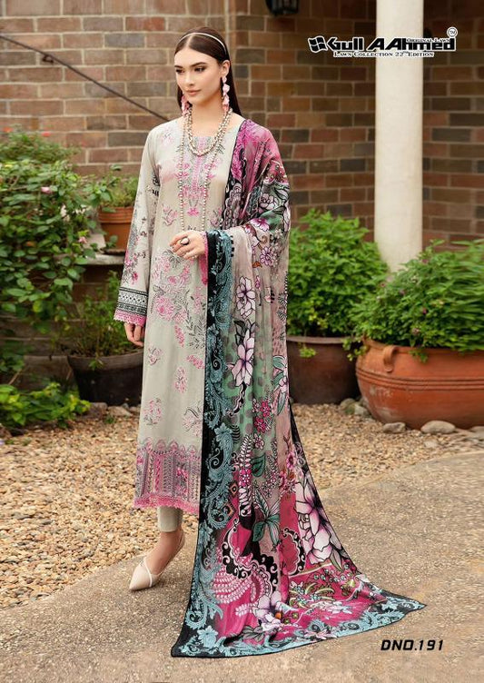 Gul Ahmed Pakistani Designer Pure Lawn Printed Suit