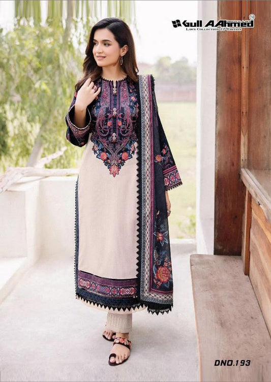 Gul Ahmed Pakistani Designer Pure Lawn Printed Suit