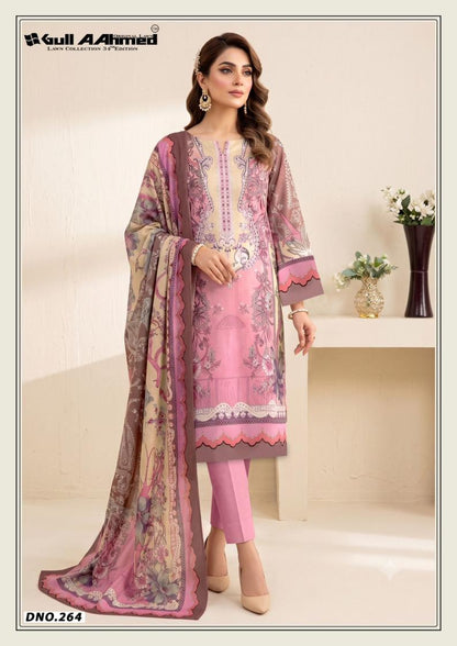 Gul Ahmed Pakistani Designer Pure Lawn Printed Suit