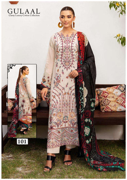 Gulaal Pakistani Designer Pure Cotton Printed Suit