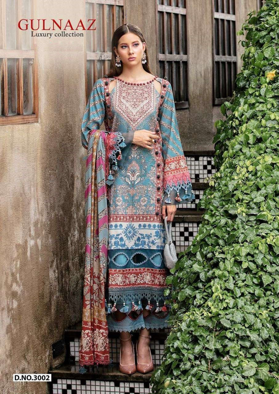 Gulnaaz Pakistani Designer Pure Cotton Printed Shalwar Suit