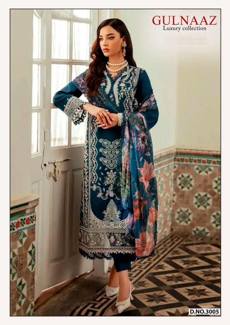 Gulnaaz Pakistani Designer Pure Cotton Printed Shalwar Suit