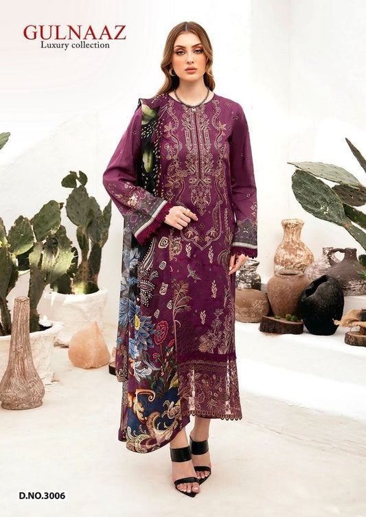 Gulnaaz Pakistani Designer Pure Cotton Printed Shalwar Suit