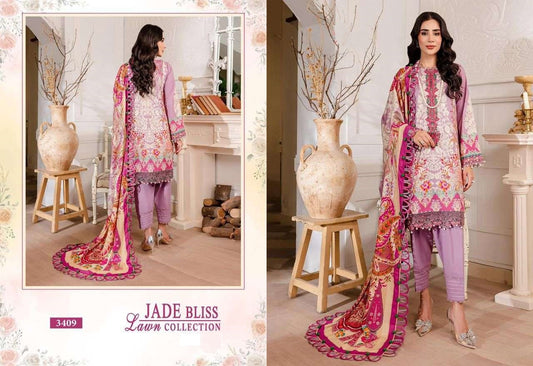 Bliss Pakistani Designer Hit Embroidered Lawn Suit