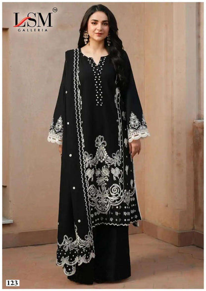 Lsm Galleria Pakistani Designer Lawn Cotton Printed Suit