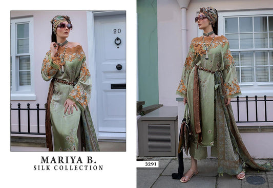 Mariya B Embroidered Pakistani Designer Hit Silk Collection Suit