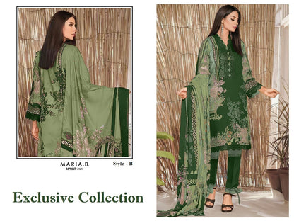 Maria B Mprint Pakistani Designer Stylish Hit Embroidered Lawn Suit