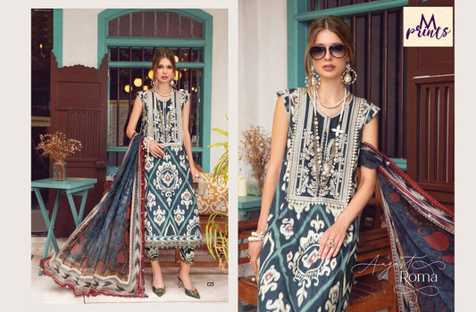 Mprints Exclusive Pakistani Designer Hit Embroidered Lawn Suit