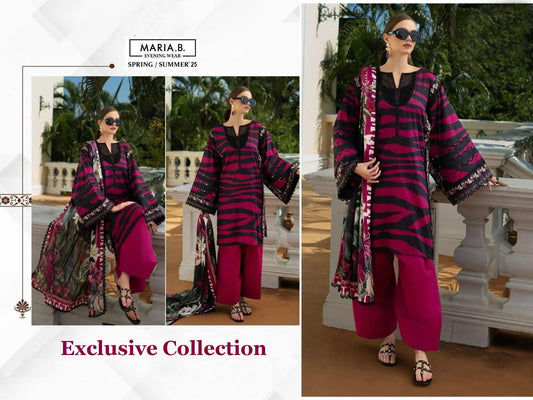 Maria B Pakistani Designer Stylish Hit Embroidered Lawn Suit