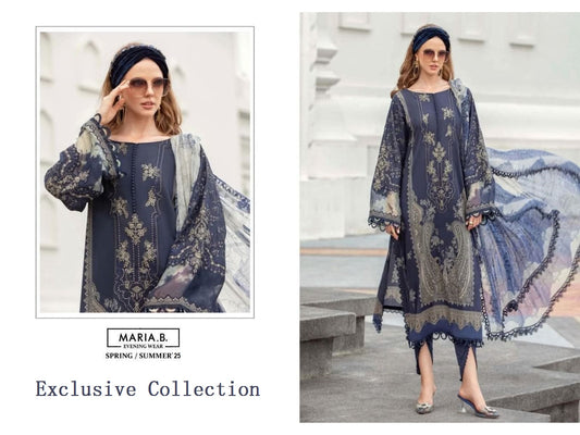 Maria B Pakistani Designer Stylish Hit Embroidered Lawn Suit
