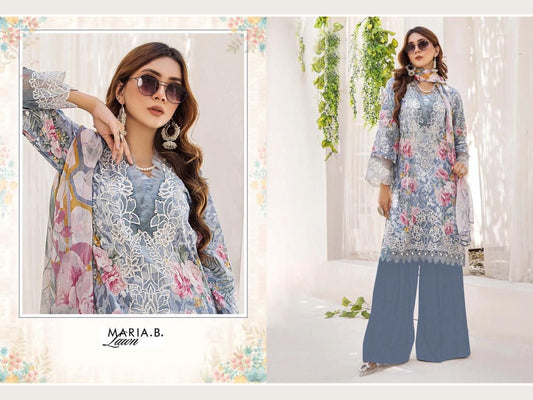 Maria B Pakistani Designer Stylish Hit Embroidered Lawn Suit