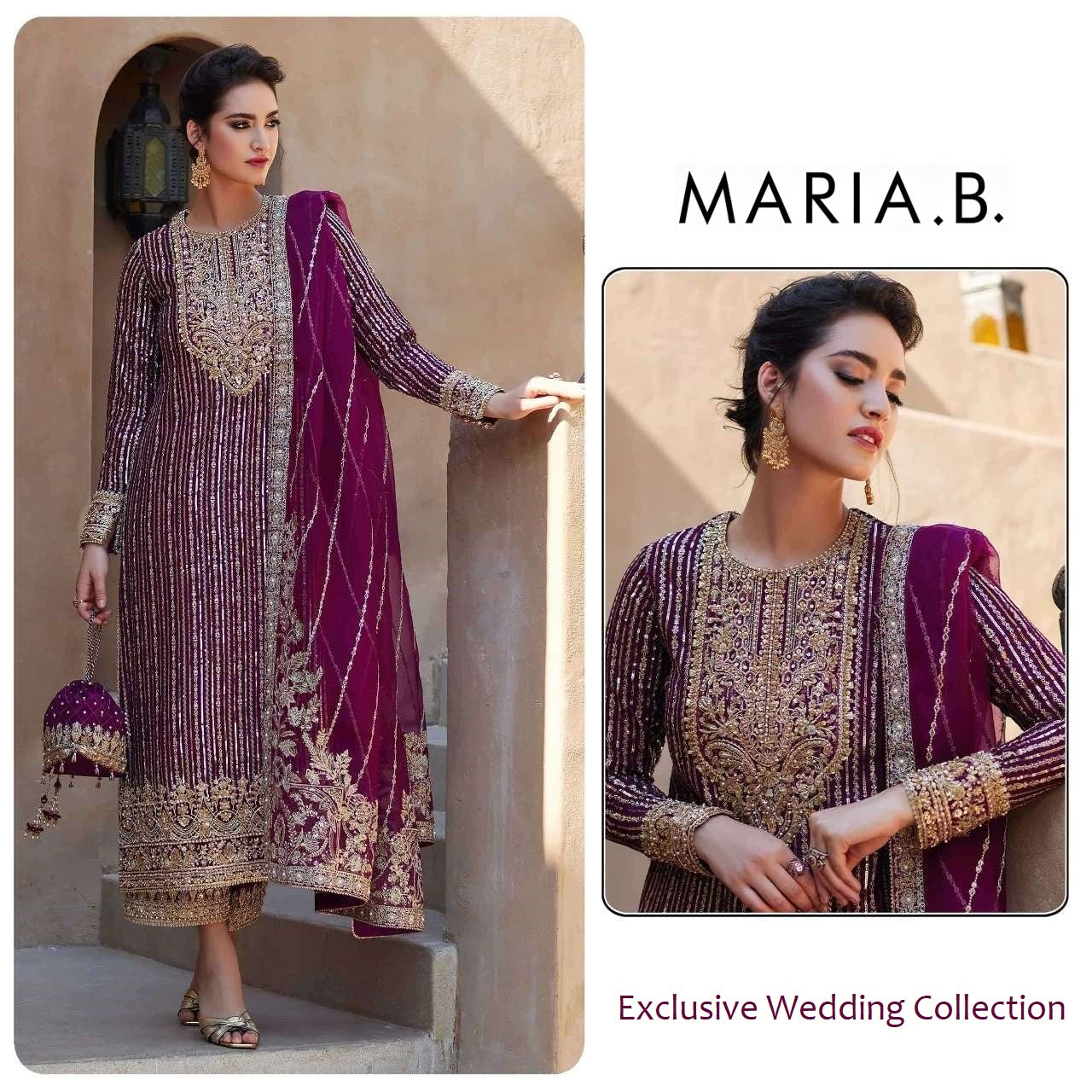Maria B Pakistani Designer Hit Wedding & Party Wear Dress