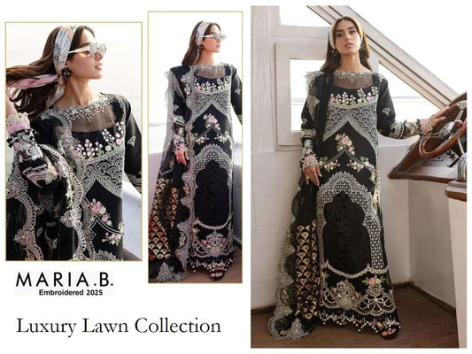 Maria B Pakistani Designer Luxury Embroidered Lawn Suit