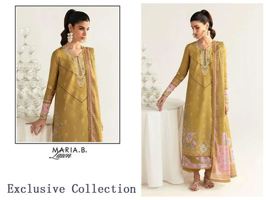Maria B Pakistani Designer Exclusive Embroidered Lawn Suit