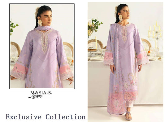Maria B Pakistani Designer Exclusive Embroidered Lawn Suit
