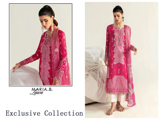 Maria B Pakistani Designer Exclusive Embroidered Lawn Suit