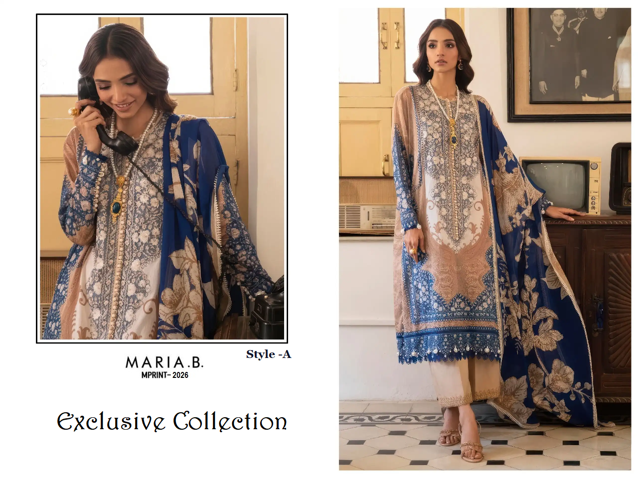 Maria B Mprints Pakistani Designer Super Hit Embroidered Lawn Suit