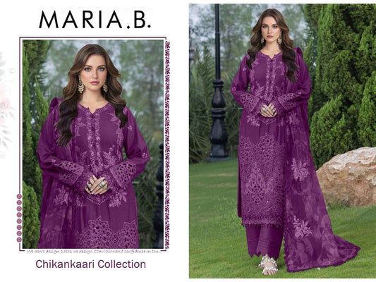 Maria B Pakistani Designer Stylish Super Hit Embroidered Lawn Suit